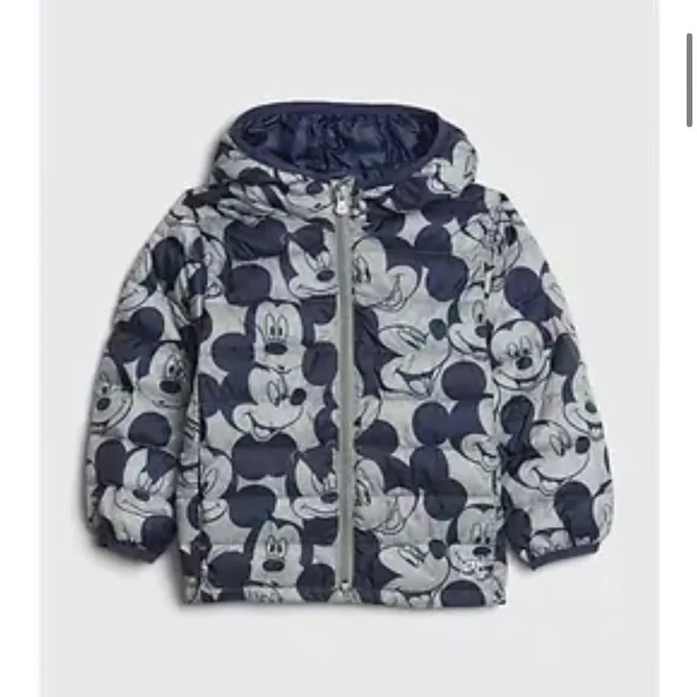 Baby Gap Disney Mickey Mouse Lightweight Puffer Jacket 12-18M